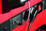 PROJAHN Werkstattwagen UNIVERSE mit E-Power Elektroverteiler mit 7 Schubfaechern Rot