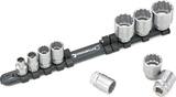 Stahlwille 3/8 Satz Steckschlüsseleinsätze mit Clip-Leiste 8-24mm 10tlg