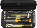 ELORA Socket Set 1/4", TORX® safety screws, 21-pcs., ELORA-1430-TTXEU