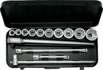 ELORA Socket Set 3/4", bi-hexagon, 14-pcs. 7/8"-2" AF, ELORA-770-S10 AZ