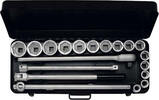   ELORA Socket Set 3/4', bi-hexagon, 21-pcs. 21-50 mm, ELORA-770-S15 MU  1303,19 EUR886,17 EUR incl. VAT., +  39,00 EUR shipping