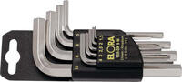   ELORA Hexagon Key Set, 9-pcs. 1,5-10 mm, with plastic holder, ELORA-15... 13,99 EUR9,51 EUR incl. VAT., +  23,10 EUR shipping