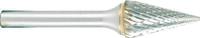 PROJAHN - SHOP PROJAHN Tungsten carbide rotary burr cone 28°, shape M d1 12.7 mm, shank 6.0 mm cut 6 double cut -