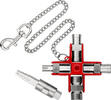 KNIPEX - SHOP KNIPEX KNIPEX 00 11 06 V01 Universal-Schlüssel Bau für gängige Schränke und Absperrsysteme 90 mm (SB-Karte/Blister) -
