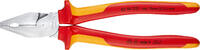 KNIPEX - SHOP KNIPEX KNIPEX 02 06 225 High Leverage Combination Pliers insulated with multi-component grips, VDE-tested chrome-plated 225 mm -