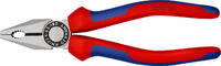 KNIPEX - SHOP KNIPEX KNIPEX 03 02 180 Combination Pliers with multi-component grips black atramentized 180 mm -