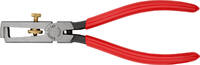 KNIPEX - SHOP KNIPEX KNIPEX 11 01 160 Insulation Stripper with opening spring, universal plastic coated black atramentized 160 mm -
