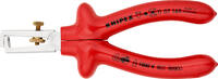 KNIPEX - SHOP KNIPEX KNIPEX 11 07 160 Insulation Stripper with opening spring, universal with dipped insulation, VDE-tested chrome-plated 160 -