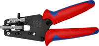 KNIPEX - SHOP KNIPEX KNIPEX 12 12 06 Präzisions-Abisolierzange mit Formmessern mit Mehrkomponenten-Hüllen brüniert 195 mm -
