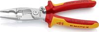KNIPEX - SHOP KNIPEX KNIPEX 13 96 200 SB Elektro-Installationszange isoliert mit Mehrkomponenten-Hüllen, VDE-geprüft verchromt 200 mm (SB-Kart -