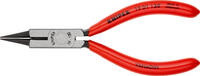 KNIPEX - SHOP KNIPEX KNIPEX 19 01 130 SB Round Nose Pliers with cutting edge (Jewellers' Pliers) plastic coated black atramentized 130 mm (sel -