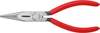 KNIPEX - SHOP KNIPEX KNIPEX 25 01 160 Flachrundzange mit Schneide (Radiozange) mit Kunststoff überzogen schwarz atramentiert 160 mm -