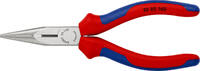 KNIPEX - SHOP KNIPEX KNIPEX 25 02 160 SB Flachrundzange mit Schneide (Radiozange) mit Mehrkomponenten-Hüllen schwarz atramentiert 160 mm (SB-K -