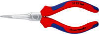 KNIPEX - SHOP KNIPEX KNIPEX 31 25 160 Greifzange (Nadelzange) mit Mehrkomponenten-Hüllen verchromt 160 mm -