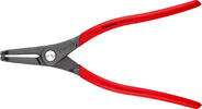KNIPEX KNIPEX 49 21 A41 Precision Circlip Pliers for external circlips on shafts with non-slip plastic coating grey atramentized