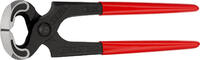 KNIPEX - SHOP KNIPEX KNIPEX 50 01 225 SB Carpenters' Pincers plastic coated black atramentized 225 mm (self-service card/blister) -