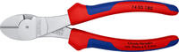 KNIPEX - SHOP KNIPEX KNIPEX 74 05 180 High Leverage Diagonal Cutter with multi-component grips chrome-plated 180 mm -