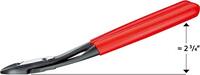 KNIPEX - SHOP KNIPEX KNIPEX 74 21 200 SB Kraft-Seitenschneider mit Kunststoff überzogen schwarz atramentiert 200 mm (SB-Karte/Blister) -