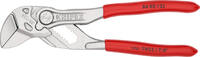 KNIPEX - SHOP KNIPEX KNIPEX 86 03 125 SB Mini pliers wrench pliers and a wrench in a single tool plastic coated chrome-plated 125 mm (self-ser -