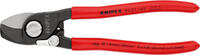 KNIPEX - SHOP KNIPEX KNIPEX 95 21 165 SB Cable Shears with opening spring plastic coated burnished 165 mm (self-service card/blister) -