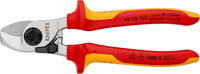 KNIPEX - SHOP KNIPEX KNIPEX 95 26 165 SB Cable Shears with opening spring insulated with multi-component grips, VDE-tested chrome-plated 165 m -