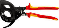 KNIPEX - SHOP KNIPEX KNIPEX 95 36 320 Cable Cutter (ratchet principle, 3-stage) insulated with multi-component grips, VDE-tested black atramen -