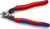 KNIPEX - SHOP KNIPEX KNIPEX 95 62 190 SB Wire Rope Cutter forged with multi-component grips 190 mm (self-service card/blister) -