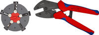 KNIPEX - SHOP KNIPEX KNIPEX 97 33 02 MultiCrimp® Lever Action Crimping Pliers with changer magazine with multi-component grips burnished 250 m -