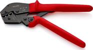 KNIPEX - SHOP KNIPEX KNIPEX 97 52 06 SB Crimping Pliers for two-hand operation with non-slip plastic grips burnished 250 mm (self-service card -