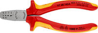 KNIPEX - SHOP KNIPEX KNIPEX 97 68 145 A Crimping Pliers for wire ferrules insulated with multi-component grips, VDE-tested 145 mm -