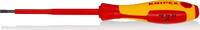 KNIPEX - SHOP KNIPEX KNIPEX 98 20 35 Screwdrivers for slotted screws insulating multi-component handle, VDE-tested burnished 202 mm -