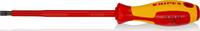KNIPEX - SHOP KNIPEX KNIPEX 98 20 65 Screwdrivers for slotted screws insulating multi-component handle, VDE-tested burnished 262 mm -