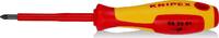KNIPEX - SHOP KNIPEX KNIPEX 98 25 01 Screwdriver for cross recessed screws Pozidriv® insulating multi-component handle, VDE-tested burnished 1 -
