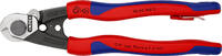KNIPEX - SHOP KNIPEX KNIPEX 95 62 190 T Wire Rope Cutter forged with multi-component grips, with integrated tether attachment point for a tool -
