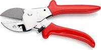 KNIPEX - SHOP KNIPEX KNIPEX 94 55 200 Anvil shears with plastic grips chrome-plated 200 mm -
