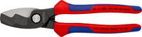 KNIPEX - SHOP KNIPEX KNIPEX 95 12 200 SB Cable Shears with twin cutting edge with multi-component grips burnished 200 mm (self-service card/bl -