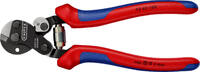 KNIPEX - SHOP KNIPEX KNIPEX 95 62 160 Wire Rope Cutter also for high-strength wire rope with multi-component grips burnished 160 mm -