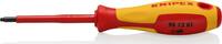 KNIPEX - SHOP KNIPEX KNIPEX 98 12 01 Screwdriver for Robertson screws R1 insulating multi-component handle, VDE-tested burnished 185 mm -