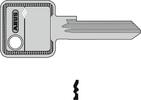   ABUS key blank C83 X4S  1,28 EUR incl. VAT., +  23,10 EUR shipping